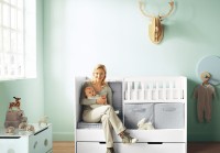 11 Fantastic Baby Nursery Design Ideas by Vertbaudet Bright Blue Wall