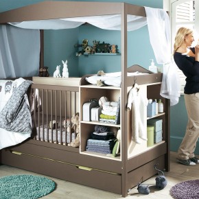 11 Fantastic Baby Nursery Design Ideas by Vertbaudet Brown Blue Wall