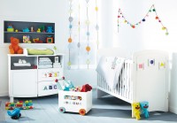 11 Fantastic Baby Nursery Design Ideas by Vertbaudet White Curtain Wall