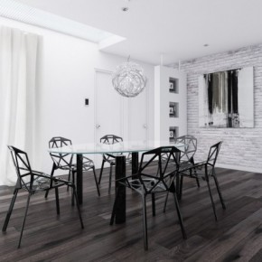 13 Black And White Dining Room 665x441  Black & White Interiors  Picture  3