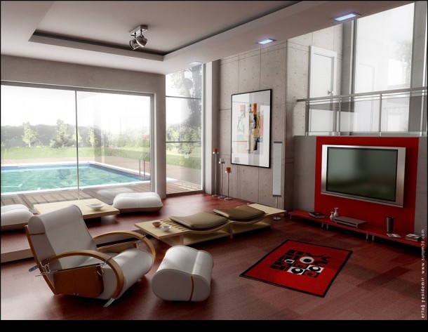 4 Living Room By Ertugy  10 Rooms That Are Designed Around Televisions  Pict  6