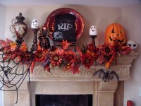 50 Awesome Halloween Decorating Ideas Fireplace Flower Cool Pumpkins