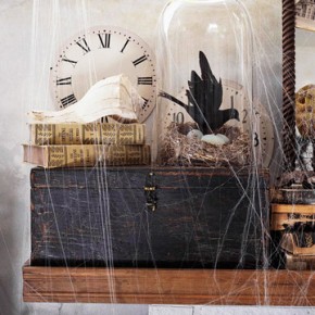 50 Awesome Halloween Decorating Ideas Fireplace Cobwebs