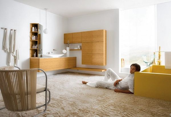 Amazing Bathroom Ideas White Bright Brown Clean Floor
