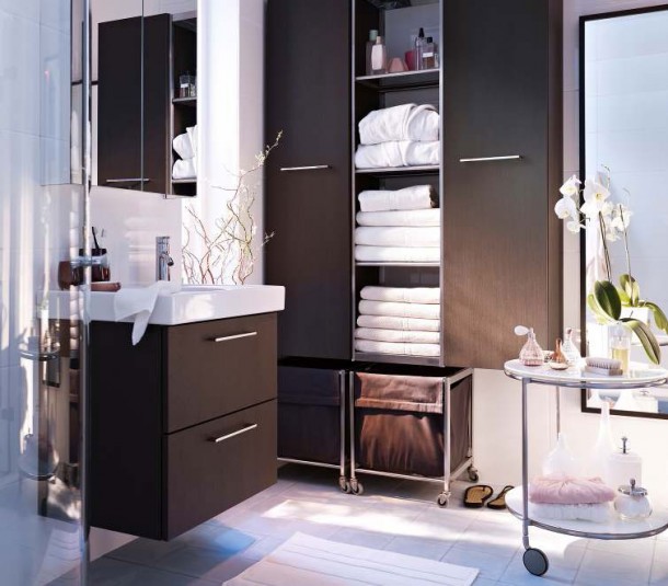 Bathroom Design Ideas 2012 by IKEA Cabinet Clean Fresh