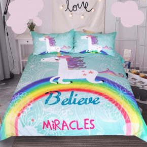 girls rainbow bedroom