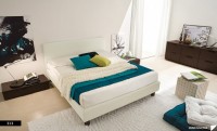 Bright Beautiful Modern Style Bedroom Designs White Bed Cream Floor