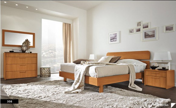 Bright Beautiful Modern Style Bedroom Designs White Wall and Thick Carpet