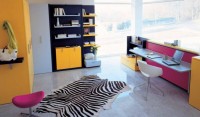 Bright Window Teen Rooms with Small Space