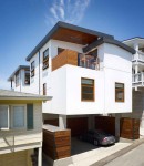 Careful Space Planning Tropical House Garage View