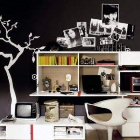 Dark Black Cool and Trendy Teen Room Design Ideas