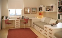 Design Ideas Small Floorspace Kids Rooms Twins Red