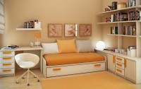 Design Ideas Small Floorspace Kids Rooms Yellow White