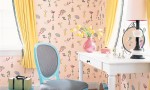 Design Interior French Country Bright Pink Wall Grey Chair
