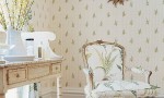 Design Interior French Country White Wall Retro Floral Chair
