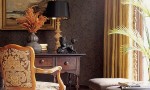 Design Interior French Country Brown Retro Wall And Chair