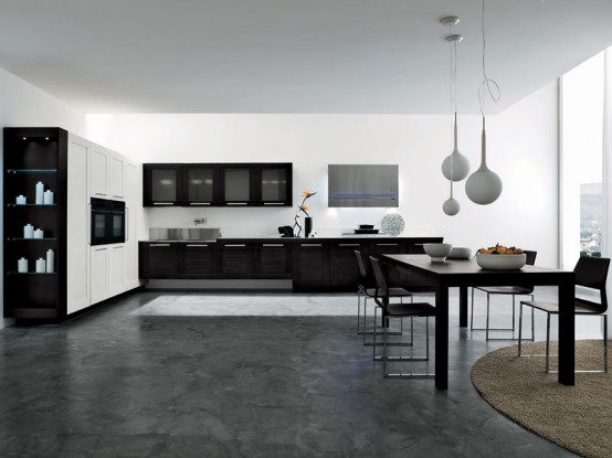 Top 30 Design Ideas : Black And White Kitchen _Kitchen design_ ...