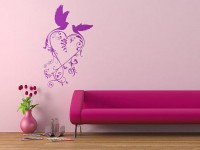The Best Inspiration Wall Stickers Purple And Pink Birds