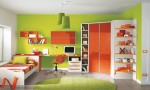 Warm Children Room Ideas Green and Yellow Blend