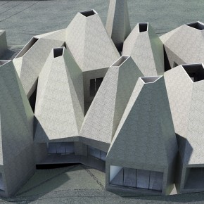 Aerial View 71  40 Revolutionary Housing Concepts from Ordos 100 Photo  7