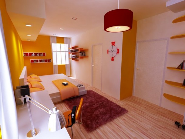 An Orange Warm Room  Kids Room Inspiration  Pict  8