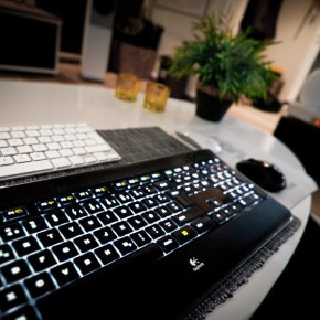 Apple Logitech Keyboard Mouse  A Massive Home Entertainment Setup  Wallpaper 13
