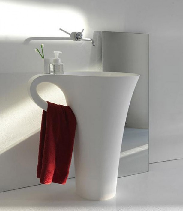 Basin Integrated Towel Rail  Unique Bathrooms by ArtCeram  Wallpaper 4