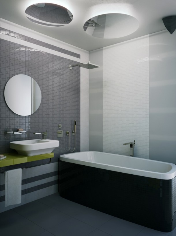 Bath Lighting  Small Apartment Design in St.Petersburgh Photo  11