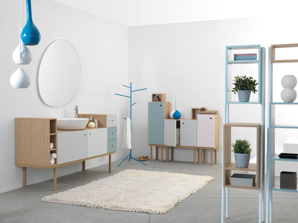 Collage Still Life A Multifunctional, Versatile Furniture for the Bathroom from Ex.t
Pict 1