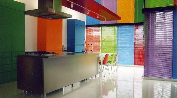 Colorful Rainbow Kitcen  Modern Japanese Kitchens Photo  25