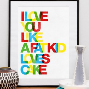 Colorful Type Prints  Retro Poster Prints  Wallpaper 14