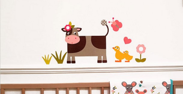 Cow Farmyard Wall Stickers  Kids Wall Stickers  Picture  11