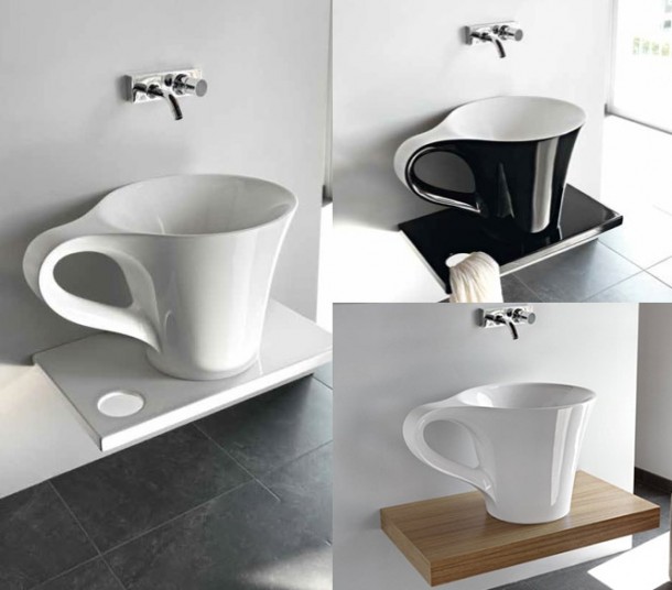Cup Basin On Shelf  Unique Bathrooms by ArtCeram  Image  3