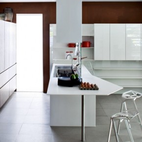 Dark Wood Kitchen Different Angle Modern Kitchens From Elmar Cucine Image 4