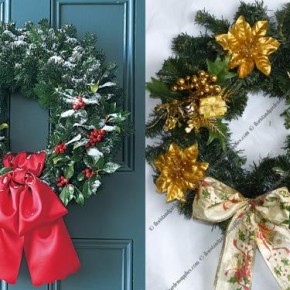 Door Christmas Wreath 34 Great Christmas Wreath Decorating Ideas Picture 15