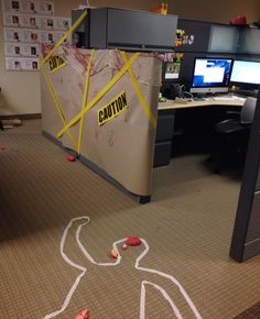 Halloween office do not enter