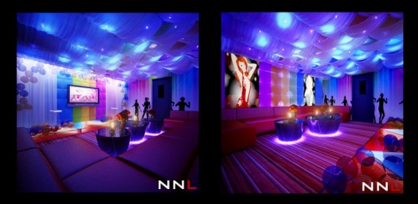 Fabric Ceiling Nightclub 665x326  Dream Home Interiors by Open Design  Pict  30