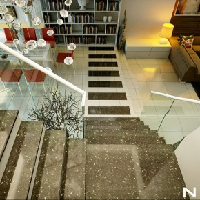 Glass Marble Staircase  Dream Home Interiors by Open Design  Picture  29