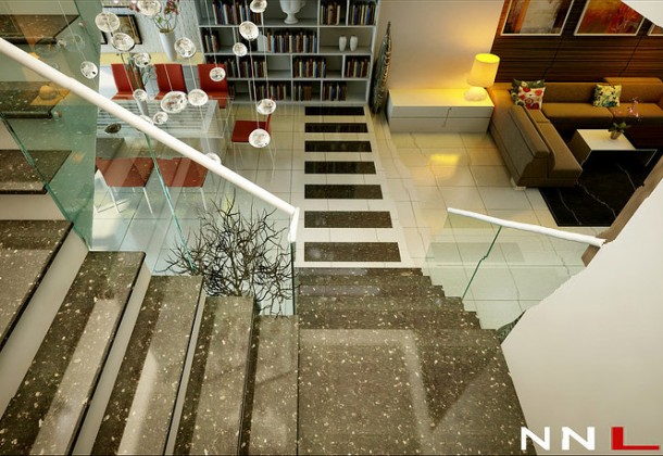 Glass Marble Staircase  Dream Home Interiors by Open Design  Picture  29