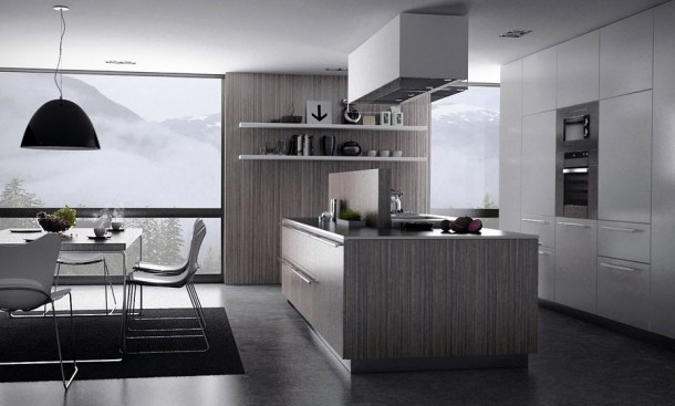 Grey Kitchen  Moody Melancholic Interiors  Wallpaper 11