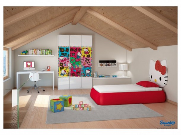 Hello Kitty Room 665x498  Poster Print Kids Rooms  Pict  7