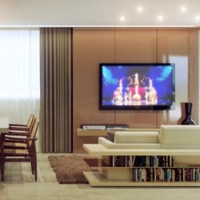 Hidden Storage Sofa Living Room 665x345  Rendered Minimalist Spaces by Rafael Reis Photo  7