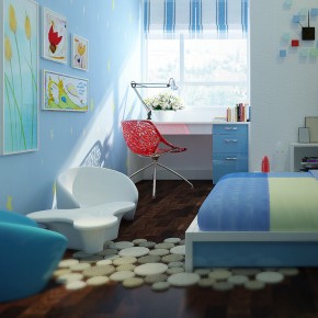 Kids Bedroom1  Warm and Cozy Rooms Rendered By Yim Lee  Pict  13