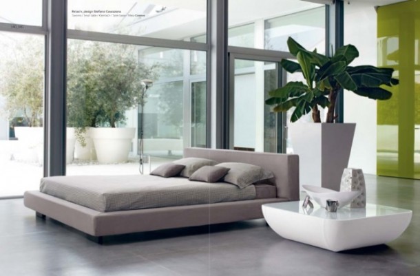 Luxury Gray Bedroom 665x438  Luxury Beds from Bonaldo  Pict  12