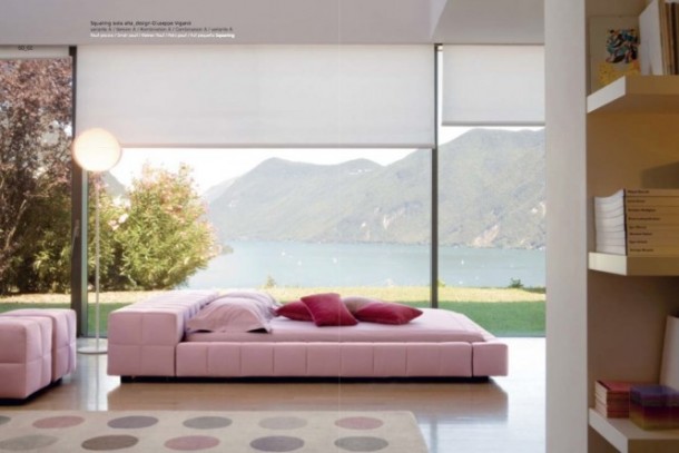 Luxury Pink Bedroom 665x444  Luxury Beds from Bonaldo  Pict  3