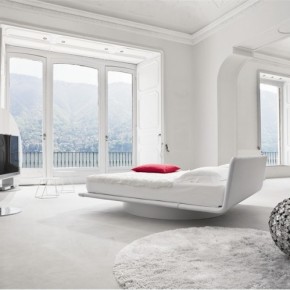 Luxury White Red Bedroom 665x499  Luxury Beds from Bonaldo  Picture  2