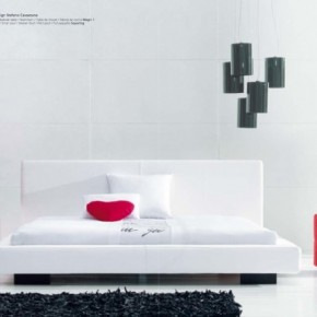 Luxury White Red Black Bedroom 665x440  Luxury Beds from Bonaldo  Pict  7