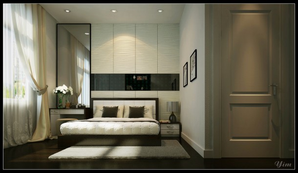 Master Bedroom With Ambiental Lighting1  Warm and Cozy Rooms Rendered By Yim Lee  Pict  4