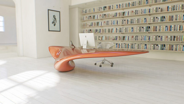 Modern Table Set 15 Surrealistic Furniture Unit Inspired by an Incessant Flow: Volna Table
Picture 15