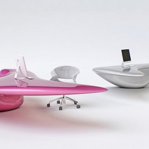 Modern Table Set 3  Surrealistic Furniture Unit Inspired by an Incessant Flow: Volna Table
  Image  3
